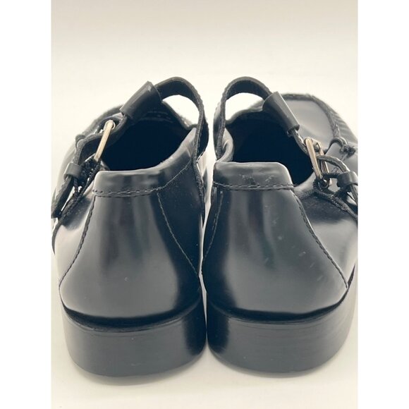 G.H. Bass Weejuns Womens Size 9 Black Leather Mary Jane Loafers With Buckle Clos - Picture 4 of 12